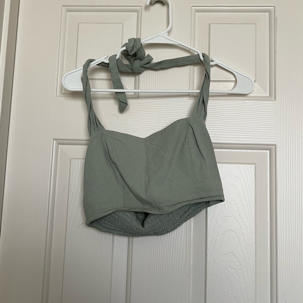 sea foam green top